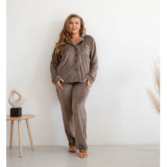 Піжама жіноча COSAS Velour Harmony M Коричневий Київ