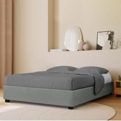 Ліжко двоспальне COSAS Mango Stone 180x200 см Базальт Охтирка