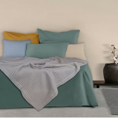 Плед-покривало вафельне COSAS 200х220 см Smoky Greek Waffle Сірий Охтирка