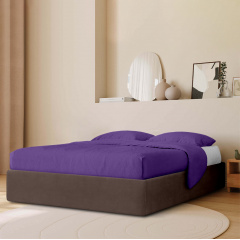 Ліжко двоспальне COSAS Papaya Walnut 160x200 см Махагон Славута