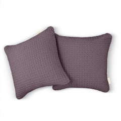 Наволочка COSAS Aurora Greek Waffle 50х50 см Лаванда Ромни