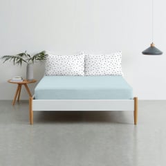 Набір наволочки і простирадло COSAS STARSFALL & SKYEY Ранфорс 220х240 см Білий Київ