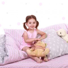 Набор наволочек COSAS ROSE CROWN 40х60 см Розовый/Серый Цумань