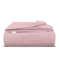 Плед-покривало вафельне COSAS 200х220 см Sakura Greek Waffle Рожевий Київ