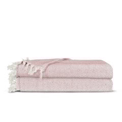 Плед бавовняний COSAS TWISTY 200х230 см CS3 Рожевий Кам'янець-Подільський