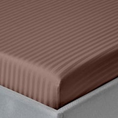 Полуторна постільна білизна сатин LATTE Cosas Коричневий 160х220 см Ясногородка