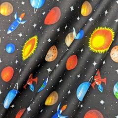 Дитяча постільна білизна в ліжечко SPACE CS4 COSAS чорний 110х140 см Пологи