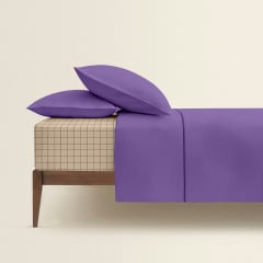 Полуторна постіль з простирадлом на гумці Lavender COSAS Орхідея 160х220 см Жмеринка