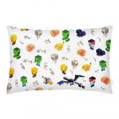 Подростковая постель с простыней на резинке Minecraft CS8 COSAS Зеленый 160х220 см Дубно