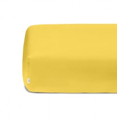 Простынь на резинке COSAS SUMMER Ранфорс 80х160х20 см Желтый Хмельник