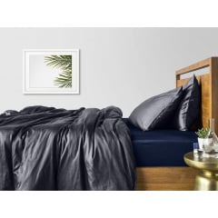 Евро комплект COSAS GREY SATIN CS6 200х220 см Синий/Серый Киев