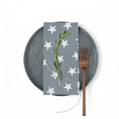 Набір серветок COSAS GREY STARS Ранфорс 30х30 см 2 шт Сірий Бородянка