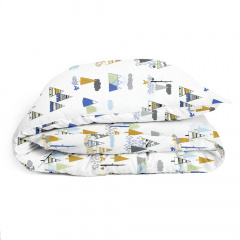 Подростковая постель с простыней на резинке FOREST WIGWAM CS1 COSAS Голубой 155х215 см Павлоград