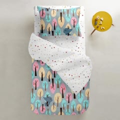 Дитяче простирадло COSAS MOON STARS Ранфорс 60х120х12 см Білий Дубно