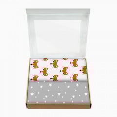 Набір пелюшок COSAS STAR FOX Бязь 80х100 см 2 шт Сірий Гуляйполе