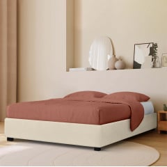 Кровать двуспальная COSAS Mango Almond 180x200 см Кремовый Кременец