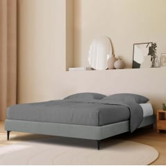 Ліжко двоспальне COSAS Mandarin Stone 160x200 см Базальт Дніпрорудне