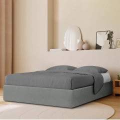 Ліжко двоспальне COSAS Papaya Stone 160x200 см Базальт Ужгород