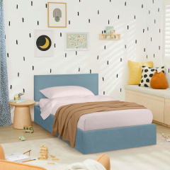 Ліжко односпальне COSAS Papaya Sky 90х200 см Блакитний Бородянка