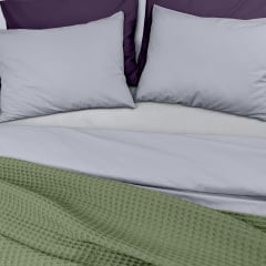 Плед-покрывало вафельное COSAS 230х240 см Olive Greek Waffle Оливковый Ровно