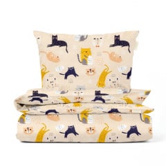 Підліткова постіль без простирадла Cosas Cats CS1 155х215 см Різнокольоровий Долина