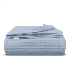 Плед-покривало вафельне COSAS 160х230 см Maya Greek Waffle Сизий Гуляйполе