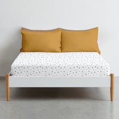 Простынь на резинке в детскую кроватку 60х120 см BLUE STARS CS1 COSAS Небесный Киев