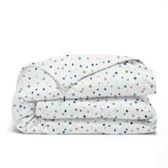 Сімейна постіль з простирадлом на гумці COLOR BLOTS CS6 COSAS Білий 2х160х220 см Нова Прага