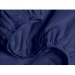 Евро постель с простыней на резинке Star America Dark Blue COSAS Синий 200х220 см Киев