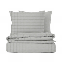Півтораспальний комплект без простирадла COSAS CELL ASHGREY Ранфорс 160х220 см Сірий Миргород