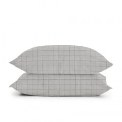 Півтораспальний комплект без простирадла COSAS CELL ASHGREY Ранфорс 160х220 см Сірий Миргород