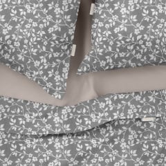 Евро постель с простыней на резинке Flowers CS1 COSAS песочный 200х220 см Славянск