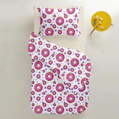 Набір простирадла на резинці COSAS LIME STARFALL Ранфорс 60х120х12 см 2 шт Салатовий/Білий Бердичів