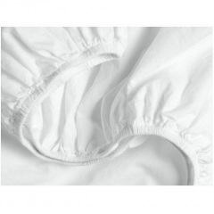 Набір простирадла на резинці COSAS ZIGZAG Ранфорс 60х120х12 см 2 шт Блакитний/Білий Славута