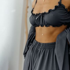 Домашній костюм COSAS Serena Home S Сірий Бородянка