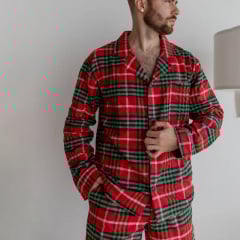 Мужская пижама COSAS SleepWay M Красно-зеленый (SleepWay_red_green_M) Киев