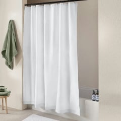 Шторка для душу та ванної COSAS SNOW з кільцями 180х180 см Білий Гуляйполе