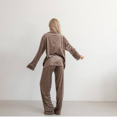 Піжама жіноча COSAS Velour Harmony XS Коричневий Слов'янськ