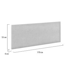 Узголів'я для ліжка COSAS Cuba Latte 55x170 см CS1 Бронза Веселе