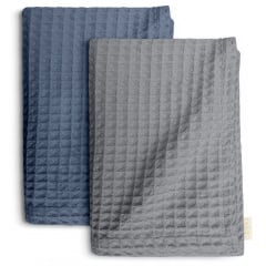 Вафельні рушники COSAS Sage Greek Waffle CS1 Синьо-графітовий 2 шт Братське