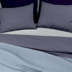 Плед-покривало вафельне COSAS 230х240 см Maya Greek Waffle Сизий Новомиколаївка