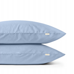 Євро постіль сатин з простирадлом на гумці WAVE Cosas Лазуровий 200х220 см Одеса