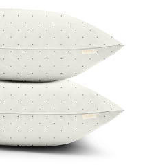 Семейный комплект постельного белья Mini Dots CS20 COSAS Белый 2х160х220 см Прилуки