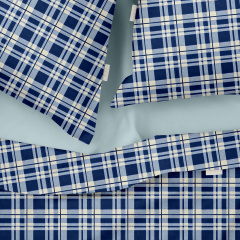 Євро постіль з простирадлом на гумці Cell CS4 COSAS Блакитний 200х220 см Вільнянськ