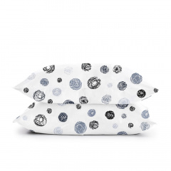 Двоспальна постільна білизна Yarn Balls CS4 COSAS сірий 180х220 см Київ