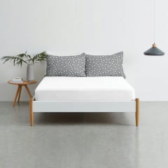 Набор наволочки и простыня COSAS GREY STARSFALL&SNOW Ранфорс 160х200 см Серый Бушево