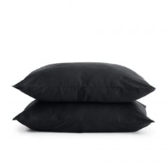 Евро комплект COSAS BLACK SATIN 70 200х220 см Черный Каменское