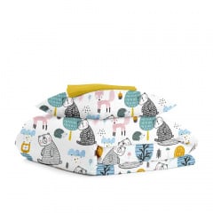 Подростковый комплект COSAS ORANGE FOREST ANIMALS Ранфорс 155х215 см Разноцветный Братское