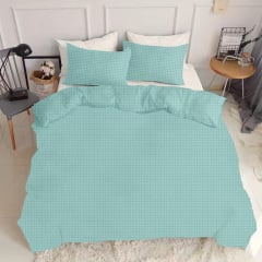 Евро пододеяльник COSAS MINT DOTS Ранфорс 200х220 см Мятный Нежин