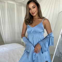 Домашній одяг жіночий COSAS Olympia M Блакитний Костопіль